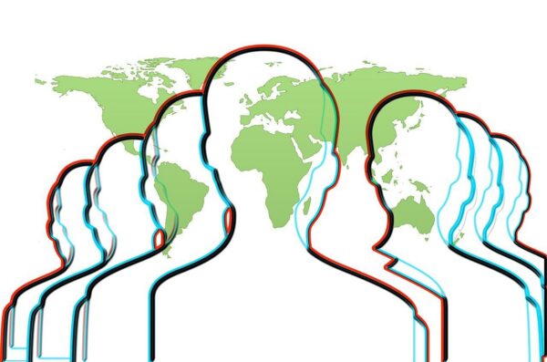  graphic showing outline of different people with slight differences depicting our tendency to comparison but also recognizing uniqueness.