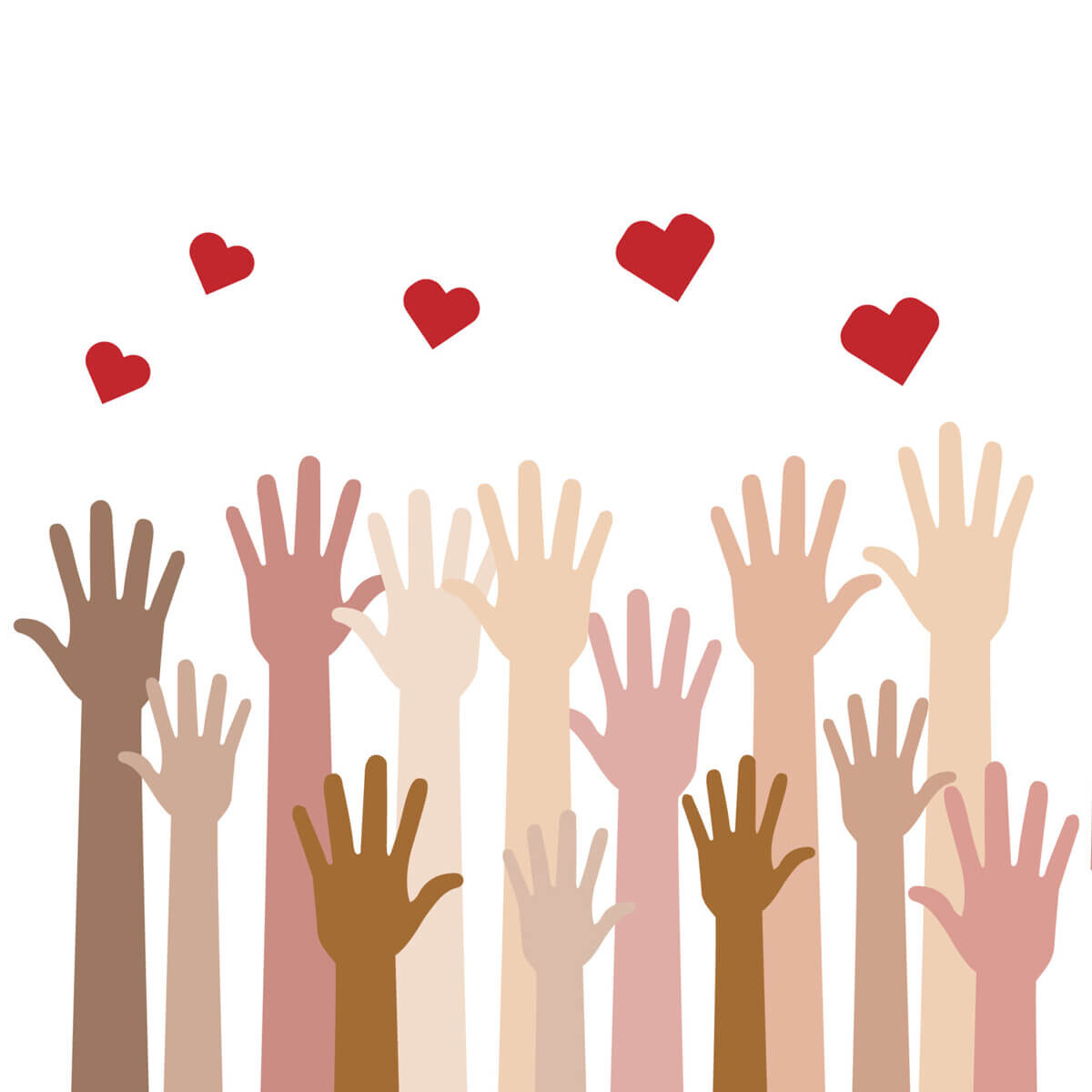 Hands reaching up to hearts - Breaking the Stranglehold of Loneliness